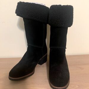 Never worn Coach Turnlock Black Winter Boots with Tall Shaft